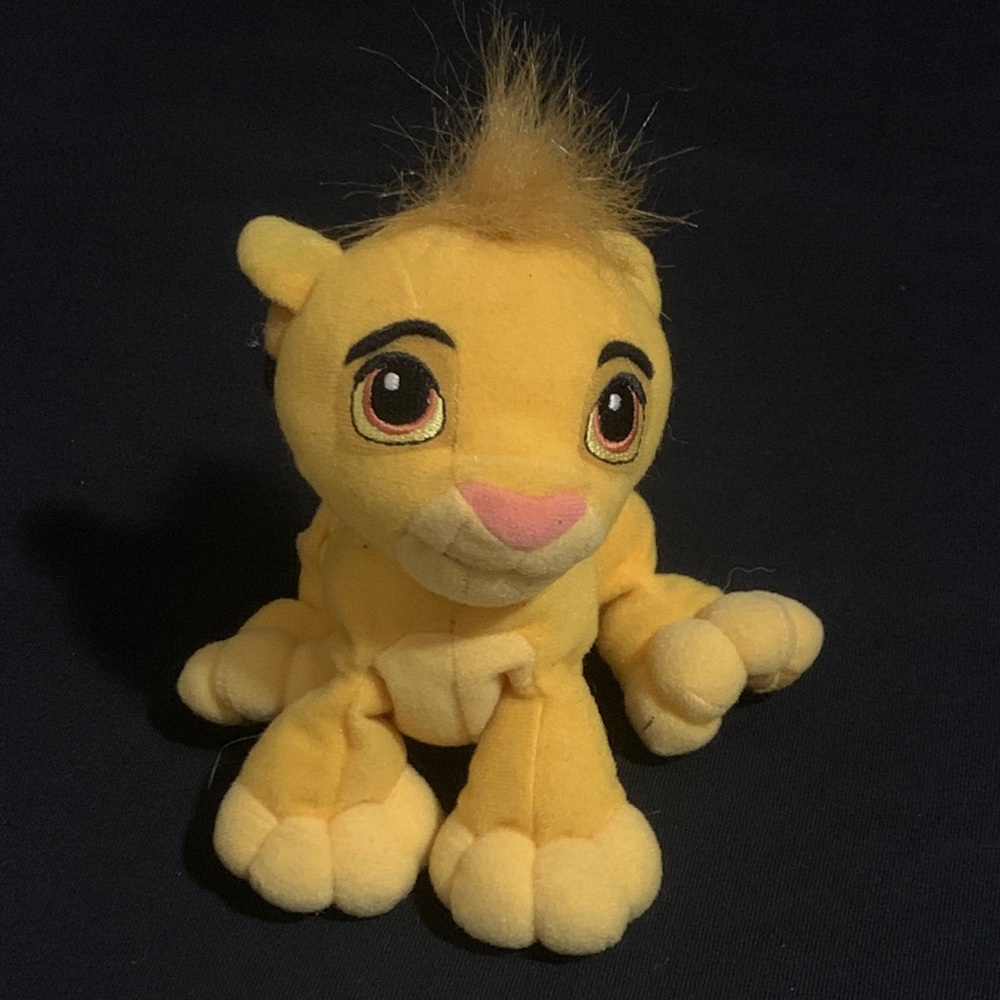 Simba Bean Bag Plush Lion King Hasbro 2002